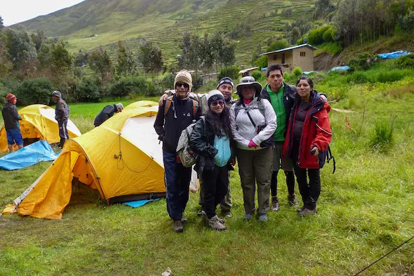 camping camino del inca