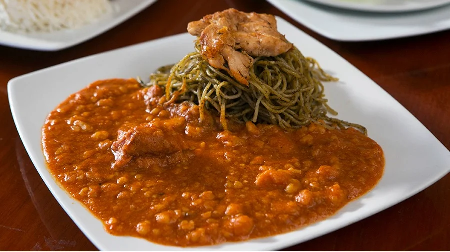 Gastronomía típica durante el festival